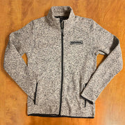 Men's Full-Zip Sweater Jacket with Pockets Gray